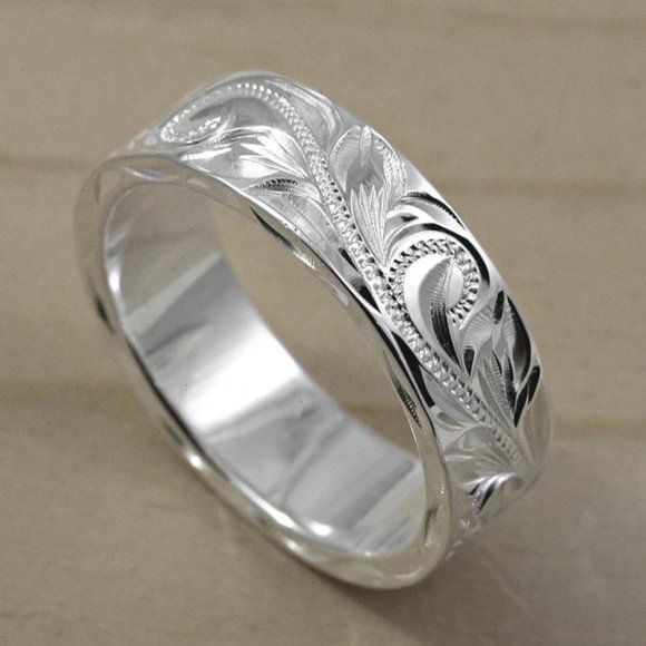 "Wholesale Fever CZ Beautiful Retro Carved Vintage Rings for Women, PD617 - Picture 6 of 9